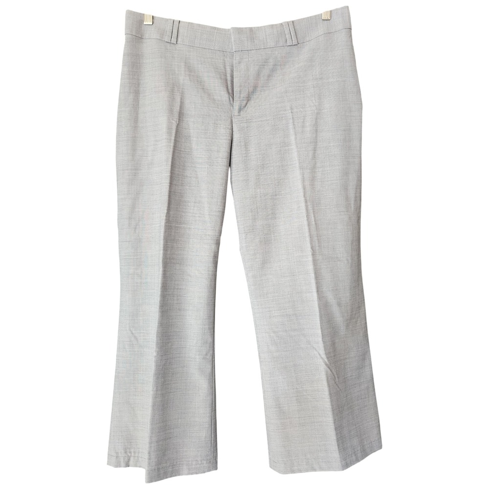 Banana Republic Pants Womens 12 Jackson Curvy Fit 34x24 Crop Office Career Gray